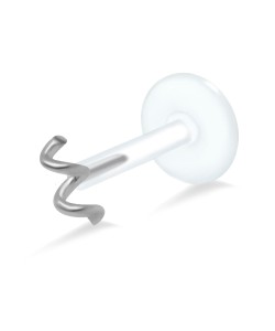 Spring Shaped Labrets Push-in LA-380